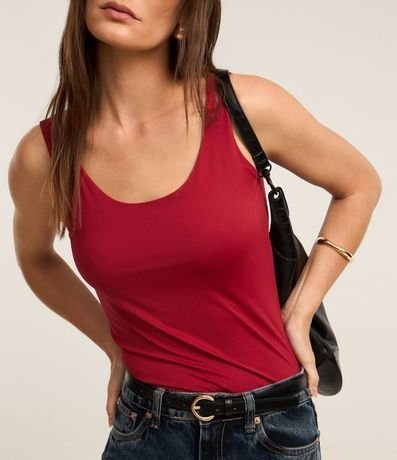 Blusa Musculosa en Poliamida con Escote U 4