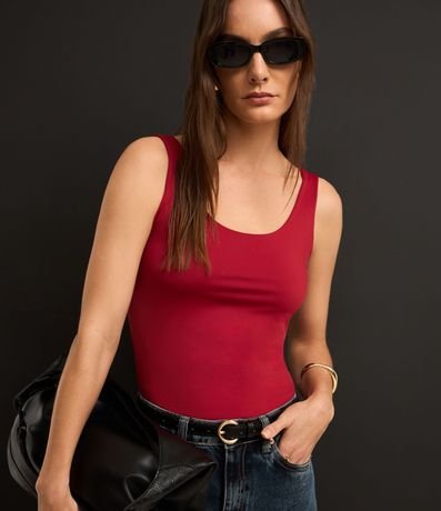 Blusa Musculosa en Poliamida con Escote U 9