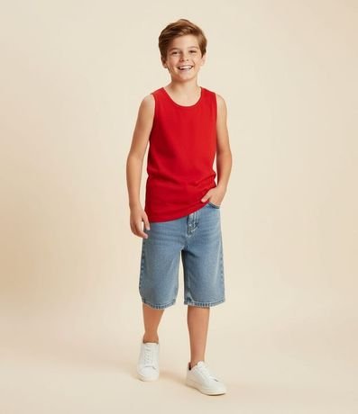 Bermuda Baggy Infantil Jeans - Talle 5 a 14 años