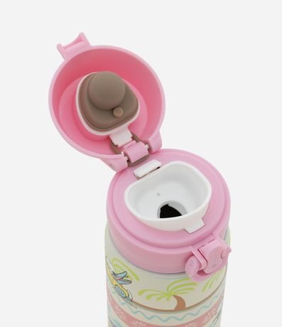 Botella Térmica con Tapa de Botón Estampa de Snoopy 450ml 2