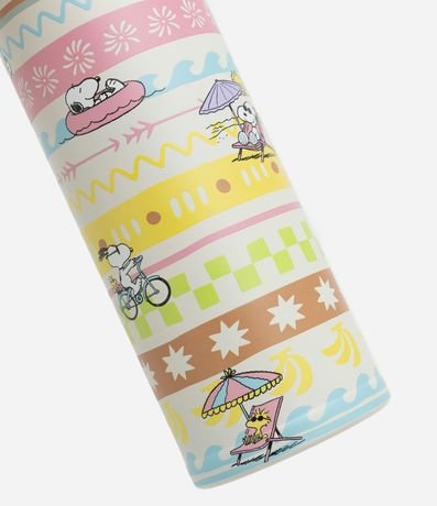Botella Térmica con Tapa de Botón Estampa de Snoopy 450ml 4