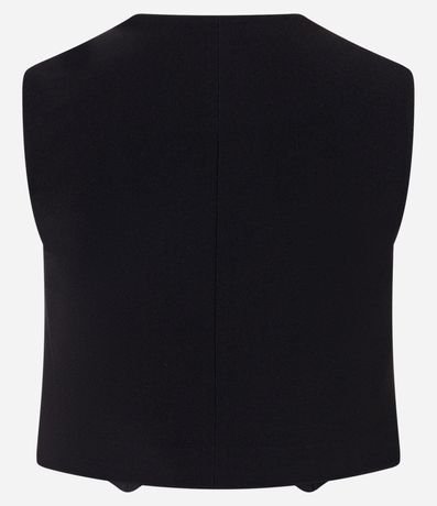 Chaleco en Crepé con Abotonado y Escote V 6