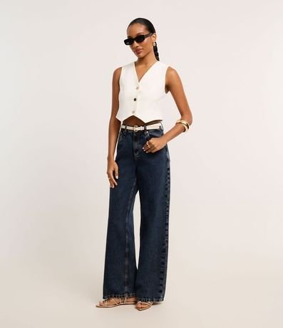 Chaleco en Crepé con Abotonado y Escote V 3