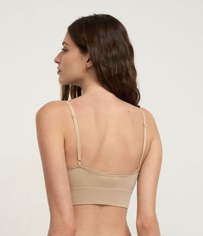 Soutien Top alargado Seamless con Detalle de Encaje 4