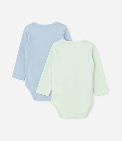 Kit 02 Bodies Infantiles en Cotton Básicos - Talle RN a 18 meses 2