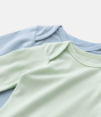 Kit 02 Bodies Infantiles en Cotton Básicos - Talle RN a 18 meses 5
