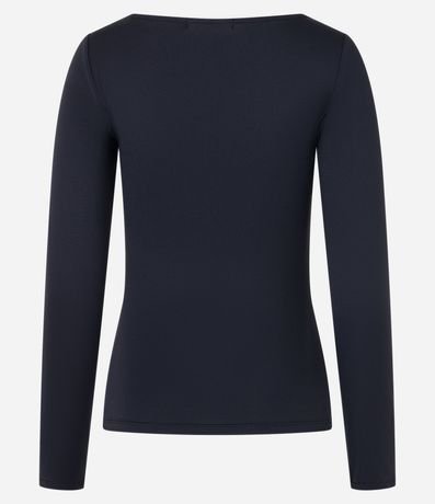Blusa Regular en Poliamida con Escote Canoa 8