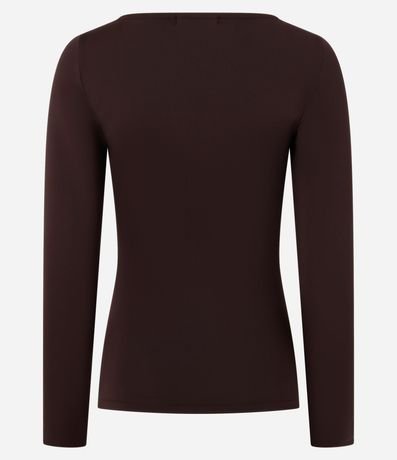 Blusa Regular en Poliamida con Escote Canoa 6