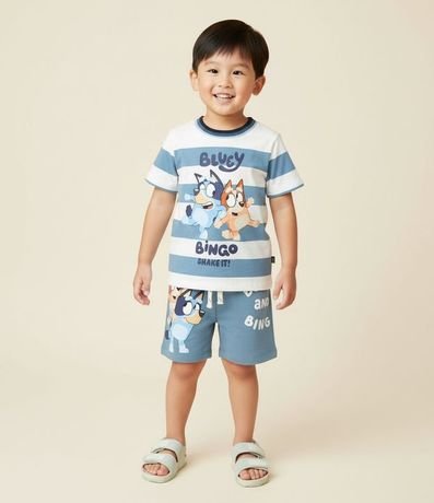 Bermuda Infantil en Algodón con Estampa Bluey - Talle 2 a 6 años 1