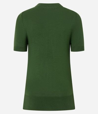 Blusa Básica en Punto con Manga Corta 8