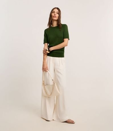 Blusa Básica en Punto con Manga Corta 2