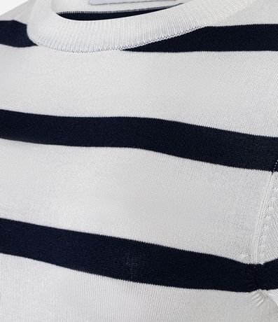 Blusa de Punto con Estampa a Rayas 7