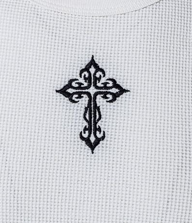 Musculosa Muscle en Algodón con Bordado de Criz Texturizada 9