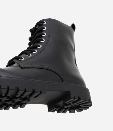 Bota Coturno en PU con Cordón 3