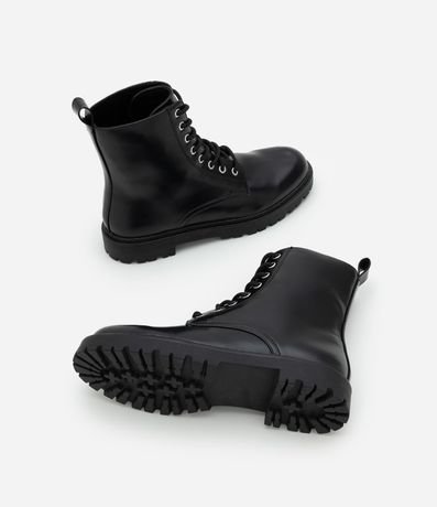 Bota Coturno en PU con Cordón 4