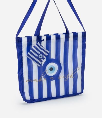 Bolsa Plegable con Rayas y Ojo Turco