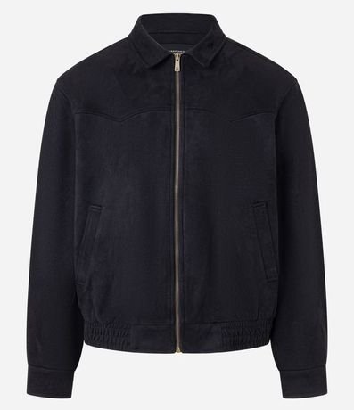 Campera con Detalles en Recorte y Bajo con Elástico 7