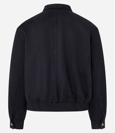 Campera con Detalles en Recorte y Bajo con Elástico 8