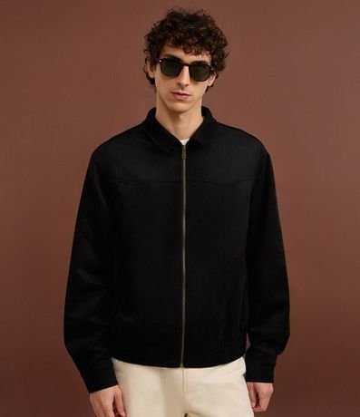 Campera con Detalles en Recorte y Bajo con Elástico 4