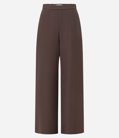 Pantalón Wide Leg Sastrería con Cintura Alta y Cremallera Lateral 5