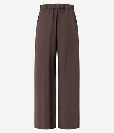 Pantalón Wide Leg Sastrería con Cintura Alta y Cremallera Lateral 6