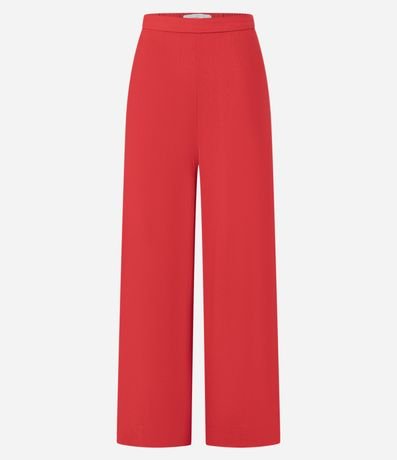 Pantalón Wide Leg Sastrería con Cintura Alta y Cremallera Lateral 5