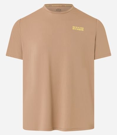 Remera Regular en Poliamida con Tecnologia Dry y Estampa Lettering Seeking My Highs 6
