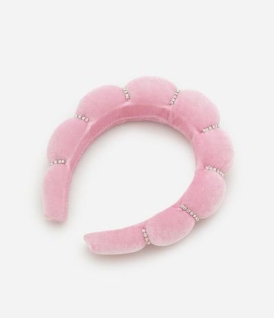 Tiara Puff Rosa con Brillos Alchemia 3