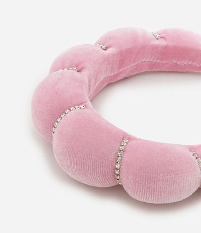 Tiara Puff Rosa con Brillos Alchemia 4