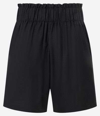 Short Cintura Alta en Viscolino con Cinturón y lazo 6