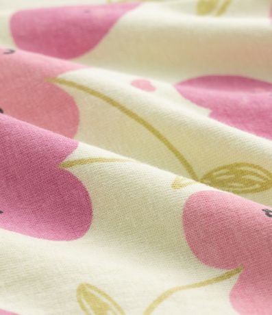 Enterito Infantil con Estampa de Cerezas - Talle 0 a 18 Meses 4