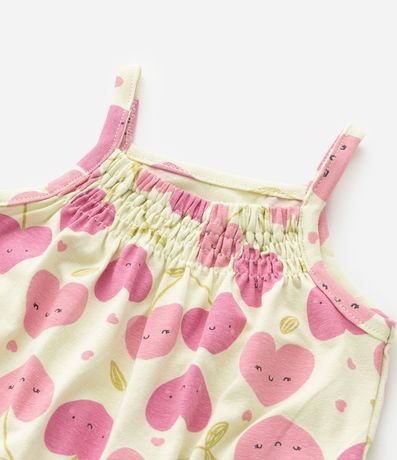 Enterito Infantil con Estampa de Cerezas - Talle 0 a 18 Meses 7