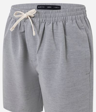 Bermuda en Algodón con Cordón en la Cintura y Estampa Rayada 2