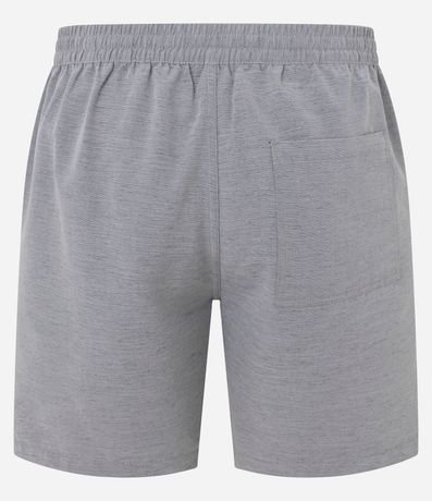 Bermuda en Algodón con Cordón en la Cintura y Estampa Rayada 3