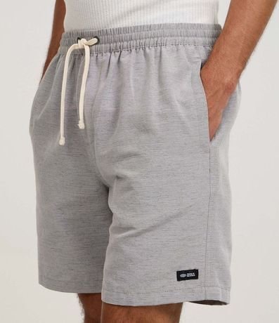 Bermuda en Algodón con Cordón en la Cintura y Estampa Rayada 3