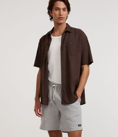 Bermuda en Algodón con Cordón en la Cintura y Estampa Rayada 4