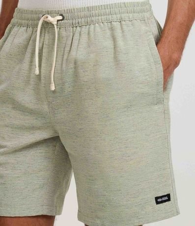 Bermuda en Algodón con Cordón en la Cintura y Estampa Rayada 4