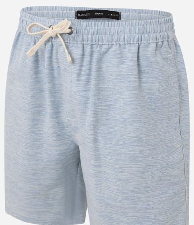 Bermuda en Algodón con Cordón en la Cintura y Estampa Rayada 2