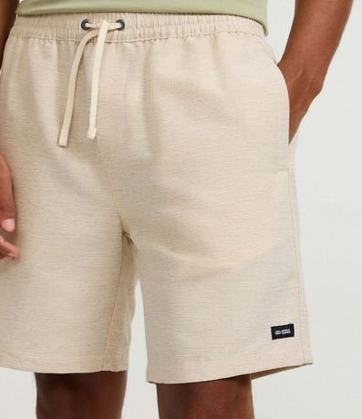 Bermuda en Algodón con Cordón en la Cintura y Estampa Rayada 4