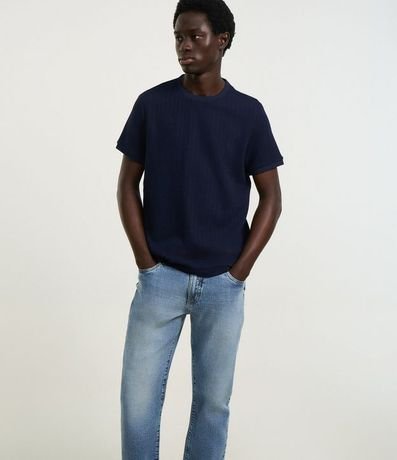 Pantalón Slim en Jeans con Lavado y Bolsillos 4