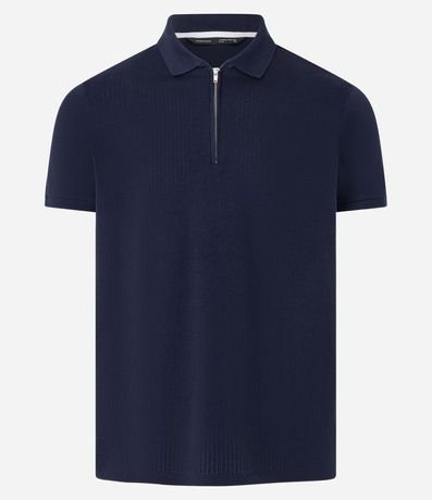 Remera Polo en Algodón con Cremallera en el Cuello 5