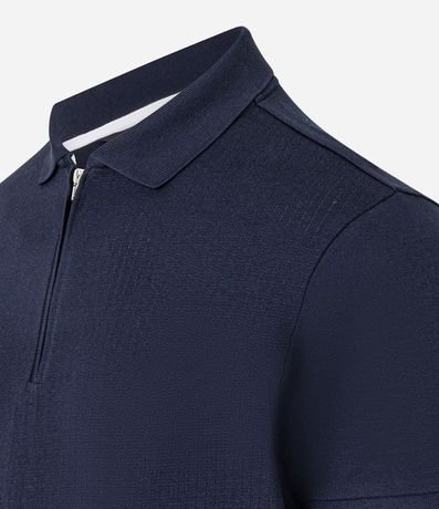 Remera Polo en Algodón con Cremallera en el Cuello 6