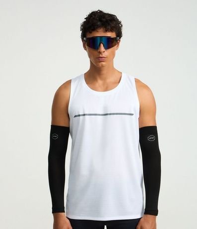 Musculosa Regular Deportiva en Tecnologia Dry con Detalle Reflectante