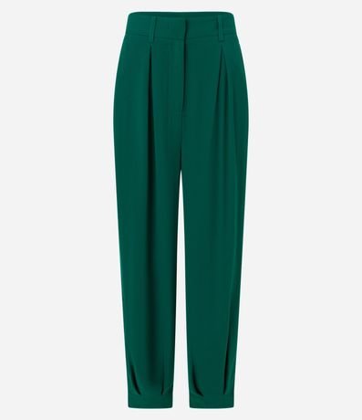 Pantalón Carrot Sastrer con Pliegues y Pences 2