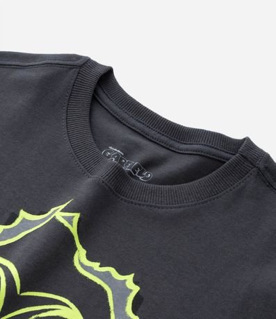 Remera Oversized Infantil Estampa de Garfield - Talle 5 a 14 años 4