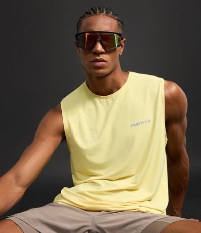 Musculosa Deportiva Regular en Tecnologia Dry Laser Cut con Estampa Localizada 4