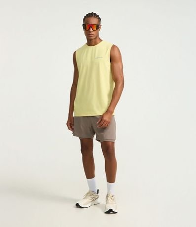 Musculosa Deportiva Regular en Tecnologia Dry Laser Cut con Estampa Localizada 5