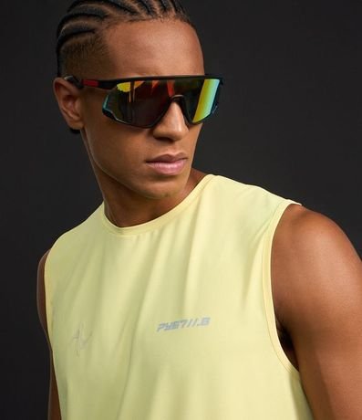 Musculosa Deportiva Regular en Tecnologia Dry Laser Cut con Estampa Localizada 6