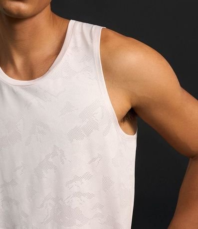 Musculosa Deportiva Regular en Jacquard con Tecnologia Dry 8