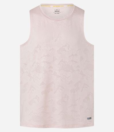 Musculosa Deportiva Regular en Jacquard con Tecnologia Dry 9